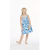 imageMatchable Family Hawaiian Luau Men Women Girl Boy Clothes in Classic Vintage Hibiscus BlueGirl Elastic Strap
