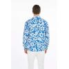 imageMatchable Family Hawaiian Luau Men Women Girl Boy Clothes in Classic Vintage Hibiscus BlueMen Long Sleeve