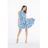imageMatchable Family Hawaiian Luau Men Women Girl Boy Clothes in Classic Vintage Hibiscus BlueWomen Fit and Flare