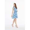 imageMatchable Family Hawaiian Luau Men Women Girl Boy Clothes in Classic Vintage Hibiscus BlueWomen Fit and Flare