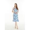 imageMatchable Family Hawaiian Luau Men Women Girl Boy Clothes in Classic Vintage Hibiscus BlueWomen Mermaid Ruffle