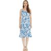 imageMatchable Family Hawaiian Luau Men Women Girl Boy Clothes in Classic Vintage Hibiscus BlueWomen Mermaid Ruffle