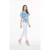 imageMatchable Family Hawaiian Luau Men Women Girl Boy Clothes in Classic Vintage Hibiscus BlueWomen Shirt