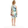 imageMatchable Family Hawaiian Luau Men Women Girl Boy Clothes in Lost in ParadiseGirl Round Neck Ruffle