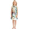 imageMatchable Family Hawaiian Luau Men Women Girl Boy Clothes in Lost in ParadiseGirl Round Neck Ruffle