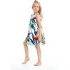 imageMatchable Family Hawaiian Luau Men Women Girl Boy Clothes in Lost in ParadiseGirl Round Neck Shift