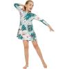 imageMatchable Family Hawaiian Luau Men Women Girl Boy Clothes in Mint ForestGirl Flare