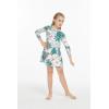 imageMatchable Family Hawaiian Luau Men Women Girl Boy Clothes in Mint ForestGirl Flare