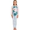 imageMatchable Family Hawaiian Luau Men Women Girl Boy Clothes in Mint ForestGirl Long Sleeve