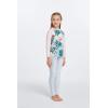 imageMatchable Family Hawaiian Luau Men Women Girl Boy Clothes in Mint ForestGirl Long Sleeve