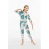 imageMatchable Family Hawaiian Luau Men Women Girl Boy Clothes in Mint ForestGirl Romper