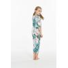 imageMatchable Family Hawaiian Luau Men Women Girl Boy Clothes in Mint ForestGirl Romper