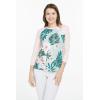 imageMatchable Family Hawaiian Luau Men Women Girl Boy Clothes in Mint ForestWomen 34 Sleeve Crew Neck Shirt