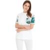 imageMatchable Family Hawaiian Luau Men Women Girl Boy Clothes in Mint ForestWomen Aloha Tshirt