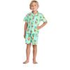 imageMatchable Family Hawaiian Luau Men Women Girl Boy Clothes in Pineapple Skull TurquoiseBoy Short Sleeve