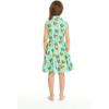 imageMatchable Family Hawaiian Luau Men Women Girl Boy Clothes in Pineapple Skull TurquoiseGirl Collar Shirt Dress