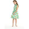 imageMatchable Family Hawaiian Luau Men Women Girl Boy Clothes in Pineapple Skull TurquoiseGirl Collar Shirt Dress