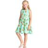 imageMatchable Family Hawaiian Luau Men Women Girl Boy Clothes in Pineapple Skull TurquoiseGirl Fit and Flare