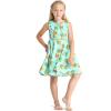 imageMatchable Family Hawaiian Luau Men Women Girl Boy Clothes in Pineapple Skull TurquoiseGirl Fit and Flare