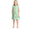 imageMatchable Family Hawaiian Luau Men Women Girl Boy Clothes in Pineapple Skull TurquoiseGirl Fit and Flare