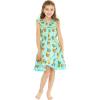 imageMatchable Family Hawaiian Luau Men Women Girl Boy Clothes in Pineapple Skull TurquoiseGirl Wrap