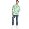 imageMatchable Family Hawaiian Luau Men Women Girl Boy Clothes in Pineapple Skull TurquoiseMen Short Sleeve