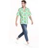 imageMatchable Family Hawaiian Luau Men Women Girl Boy Clothes in Pineapple Skull TurquoiseMen Short Sleeve