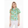 imageMatchable Family Hawaiian Luau Men Women Girl Boy Clothes in Pineapple Skull TurquoiseWomen Aloha Shirt