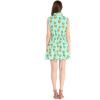 imageMatchable Family Hawaiian Luau Men Women Girl Boy Clothes in Pineapple Skull TurquoiseWomen Shirt Dress