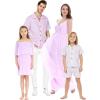 imageMatchable Family Hawaiian Wedding Beach Solid Color Men Women Girl Boy Clothes in Lavender PastelMen Short Sleeve