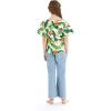imageMatchable Family Hawaiian Luau Men Women Girl Boy Clothes in Bird of ParadiseGirl Poncho Top
