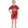 imageMatchable Family Hawaiian Luau Men Women Girl Boy Clothes in Christmas Santa in Hawaii Red CrossBoy Short Sleeve
