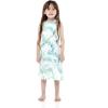 imageMatchable Family Hawaiian Luau Men Women Girl Boy Clothes in Orchid Breeze WhiteGirl Round Neck Ruffle