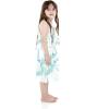 imageMatchable Family Hawaiian Luau Men Women Girl Boy Clothes in Orchid Breeze WhiteGirl Round Neck Ruffle