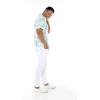 imageMatchable Family Hawaiian Luau Men Women Girl Boy Clothes in Orchid Breeze WhiteMen Short Sleeve