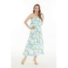 imageMatchable Family Hawaiian Luau Men Women Girl Boy Clothes in Orchid Breeze WhiteWomen Maxi Ruffle