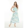 imageMatchable Family Hawaiian Luau Men Women Girl Boy Clothes in Orchid Breeze WhiteWomen Maxi Ruffle