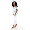 imageMatchable Family Hawaiian Luau Men Women Girl Boy Clothes in Orchid Breeze WhiteWomen Offshoulder Ruffle Top