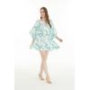 imageMatchable Family Hawaiian Luau Men Women Girl Boy Clothes in Orchid Breeze WhiteWomen Short Poncho