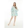 imageMatchable Family Hawaiian Luau Men Women Girl Boy Clothes in Orchid Breeze WhiteWomen Short Poncho