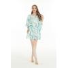 imageMatchable Family Hawaiian Luau Men Women Girl Boy Clothes in Orchid Breeze WhiteWomen Short Poncho