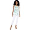 imageMatchable Family Hawaiian Luau Men Women Girl Boy Clothes in Orchid Breeze WhiteWomen Tank Top