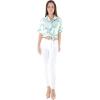 imageMatchable Family Hawaiian Luau Men Women Girl Boy Clothes in Orchid Breeze WhiteWomen Tie Front Shirt