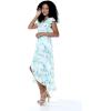 imageMatchable Family Hawaiian Luau Men Women Girl Boy Clothes in Orchid Breeze WhiteWomen Wrap Ruffle