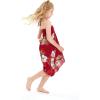 imageMatchable Family Hawaiian Luau Men Women Girl Boy Clothes in Pineapple Garden BurgundyGirl Halter