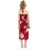 imageMatchable Family Hawaiian Luau Men Women Girl Boy Clothes in Pineapple Garden BurgundyGirl Halter