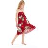 imageMatchable Family Hawaiian Luau Men Women Girl Boy Clothes in Pineapple Garden BurgundyGirl Halter