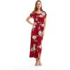 imageMatchable Family Hawaiian Luau Men Women Girl Boy Clothes in Pineapple Garden BurgundyWomen Cap Sleeve
