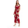 imageMatchable Family Hawaiian Luau Men Women Girl Boy Clothes in Pineapple Garden BurgundyWomen Cap Sleeve