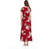 imageMatchable Family Hawaiian Luau Men Women Girl Boy Clothes in Pineapple Garden BurgundyWomen Cap Sleeve
